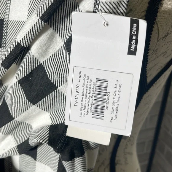 NWT Silver Lilly Oh Deer Slim Buffalo Plaid Flapjack Pajamas - Picture 9 of 17